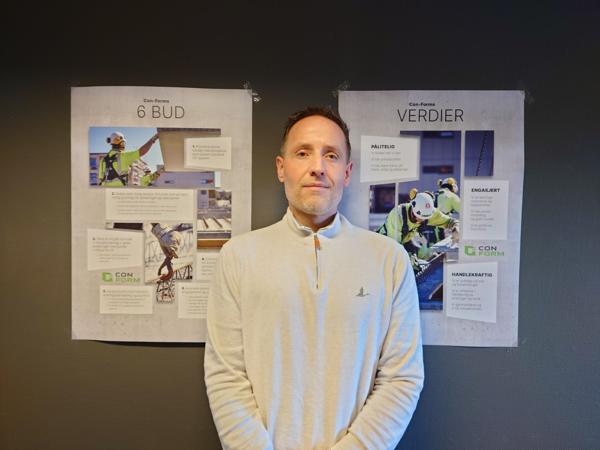 Fabrikksjef Christian Uldal i Con-Form, avdeling Lunde. Foto: Privat