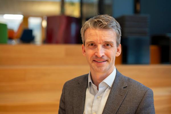 Ole Anton Gulsvik er ansatt som ny finansdirektør i Entra. Foto: Kristian Røise Dahl