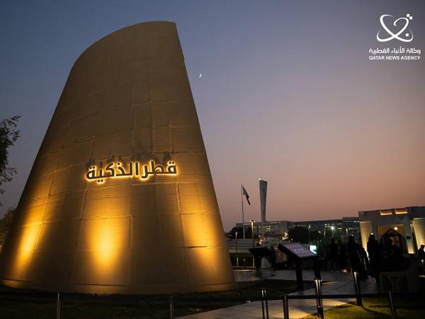 Denne 3D-printede betongpaviljongen i Qatar sikret seg en plass i Guinness Rekordbok. Foto: Qatar News Agency