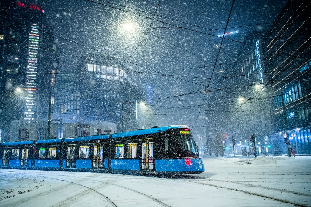Mandag er det ventet mer snø på Østlandet. Foto: Rodrigo Freitas / NTB