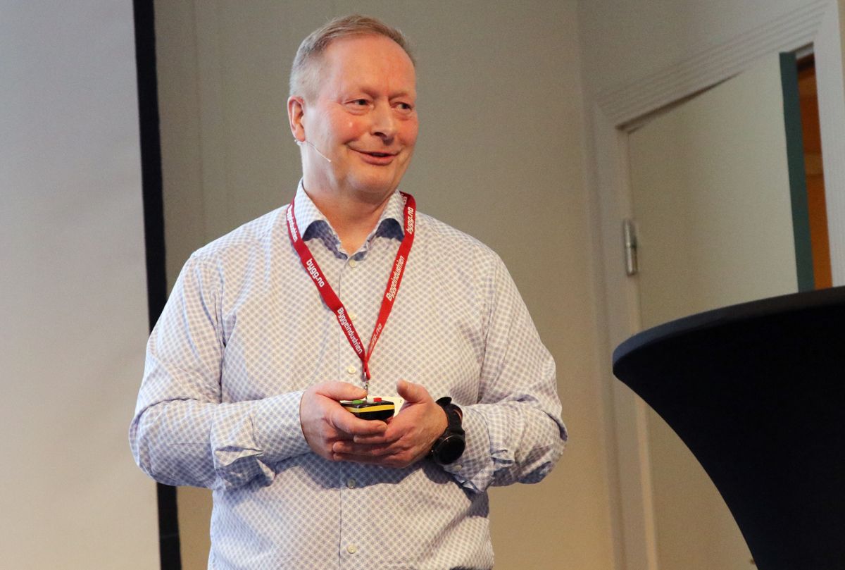 UCOs økonomisjef Odd Arne Gansmo kunne presentere bransjetallene på Utleiekonferansen torsdag.