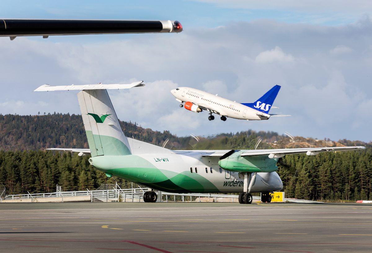 Antall passasjerer ved norske lufthavner er på vei opp, melder Avinor. Foto: Gorm Kallestad / NTB