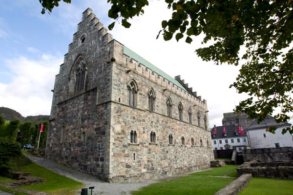 Håkonshallen i Bergen er del av området. Foto: Gorm Kallestad / NTB