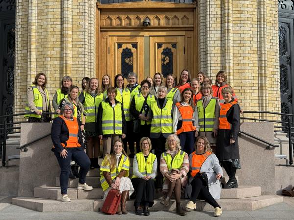 Det var stor deltakelse på turen som ble arrangert for damer som jobber i bygg- og anlegg i Innlandet.