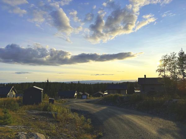 Hyttefelt på Lygna i Gran kommune i Innlandet, som er under utbygging. Foto: Ingvill Hafver