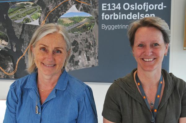 Anne-Grete Nordahl og Vibeke Malvik er ledere for Statens vegvesens prosjektorganisasjon for Oslofjordforbindelsen.