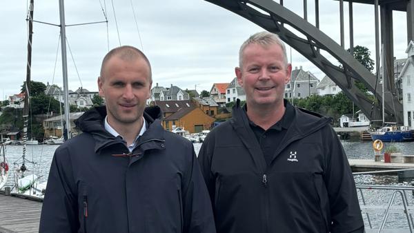 Avdelingsleder for Multiconsult på Stord - Erlend Kent og Arne Støle-Hansen, daglig leder i Petter J. Rasmussen AS.