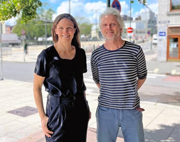 Ragnhild Storrønning, assosiert partner i NSW Arkitektur og Einar Lunøe, partner i ALT.arkitektur. Foto: NSW Arkitektur/Alt.arkitektur