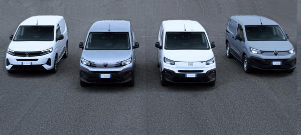 Opel Combo, Peugeot Partner, Citroen Berlingo og Fiat Doblò har fått betydelige oppgraderinger. Foto: Stellantis.