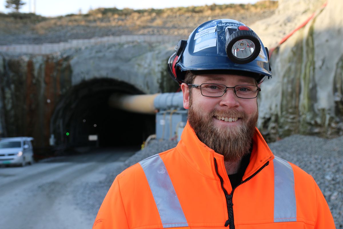 Lars Erik Skjolden er prosjektleder for en del av tunneldrivingen i prosjektet.