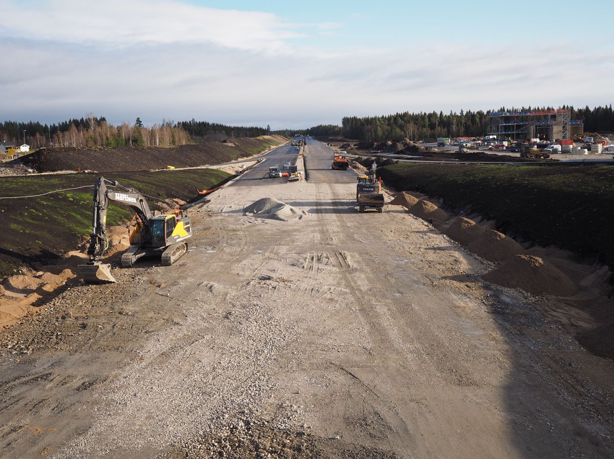 OPS-prosjektet riksvei 3/25 oktober 2019. Foto: Jørn Hindklev