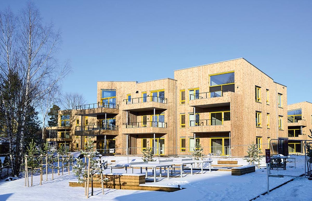 Oksenøya felt B4 - B6, på Fornebu 4.2.2019 Byggherre: OBOS Fornebu Totalentreprenør: WK Entreprenør Arkitekt og LARK: TAG Arkitekter