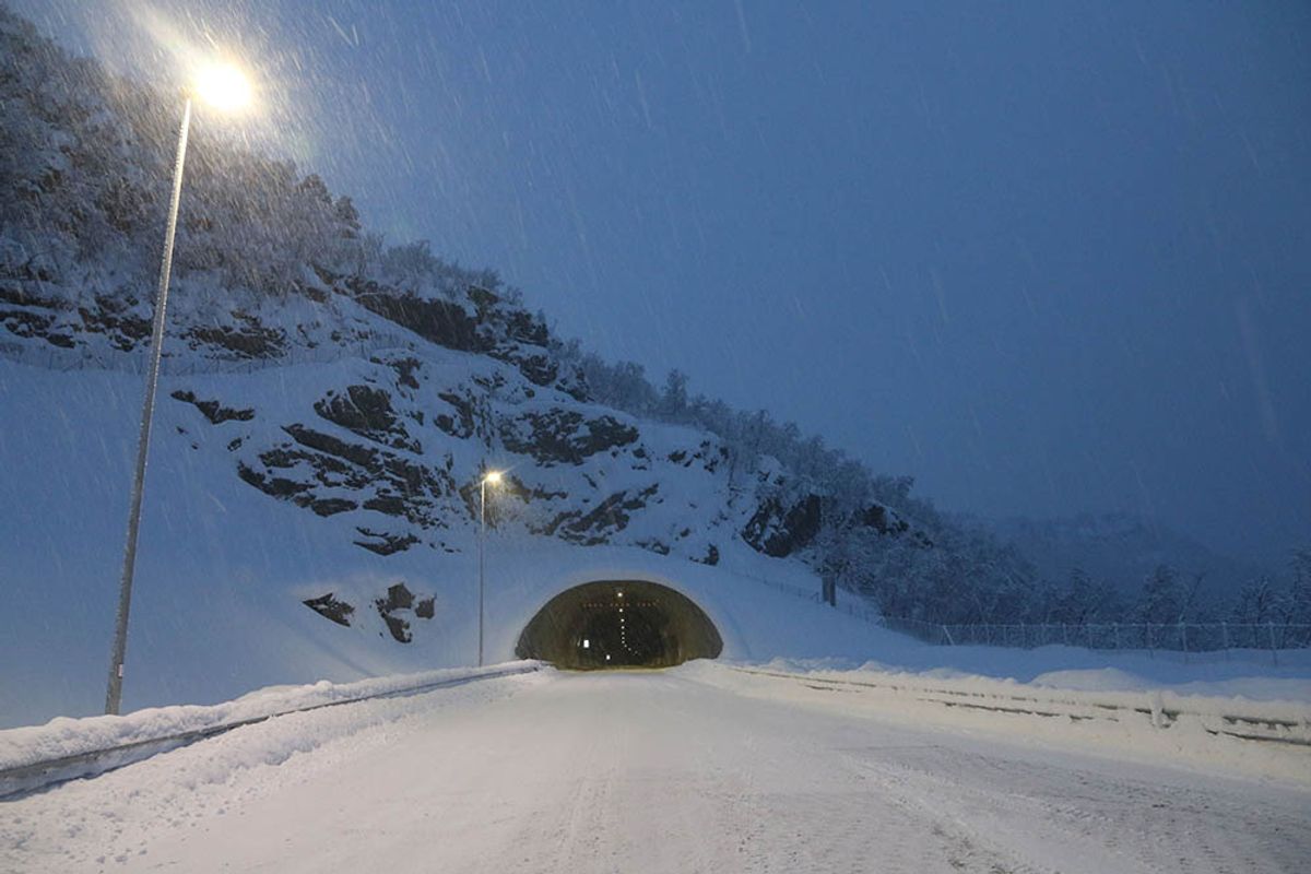 Storvikatunnelen på åpningsdagen. Foto: Marius Staulen
