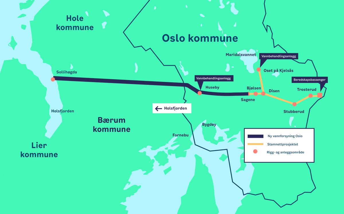 Store deler av prosjektledelsen i Ny vannforsyning Oslo er innleide konsulenter. Flere av dem har fått anledning til å jobbe for både kommunen og Bane NOR i perioder. Illustrasjon: VAV
