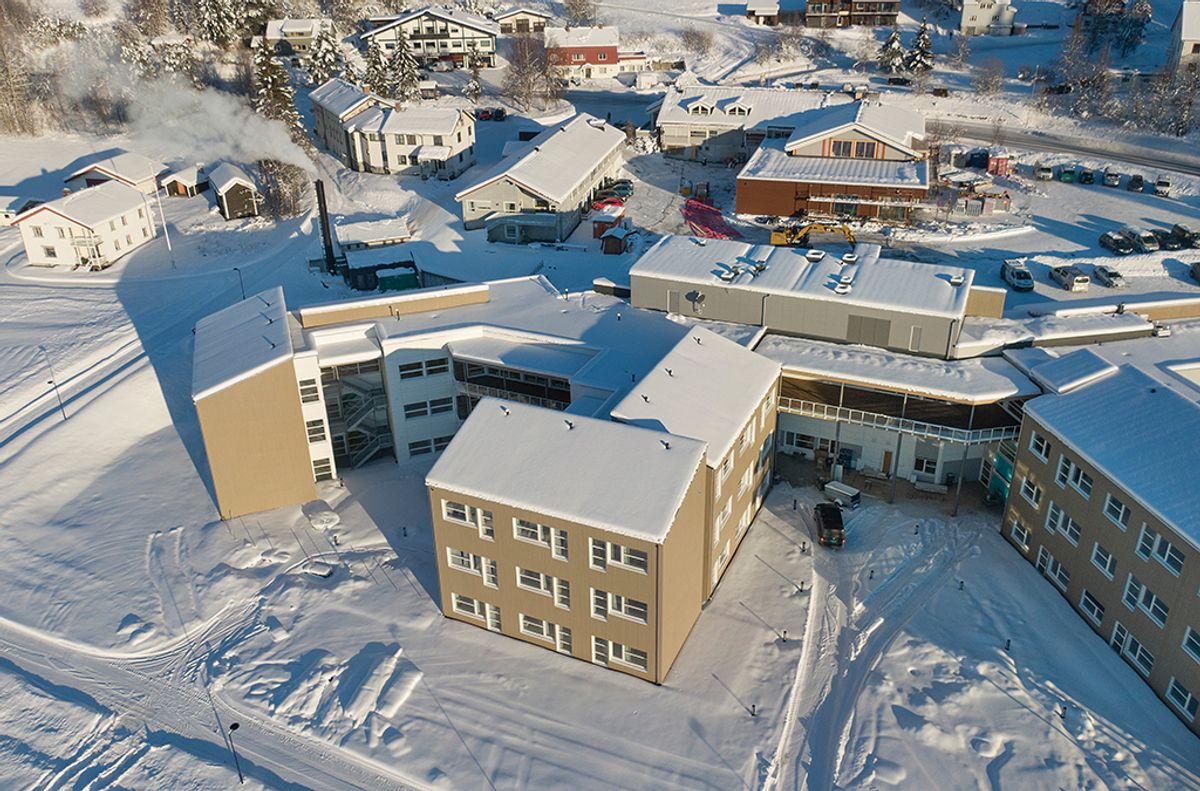 Øystre Slidre helsetun i Heggenes, Valdres, 15.1.2021. Foto: Trond Joelson, Byggeindustrien