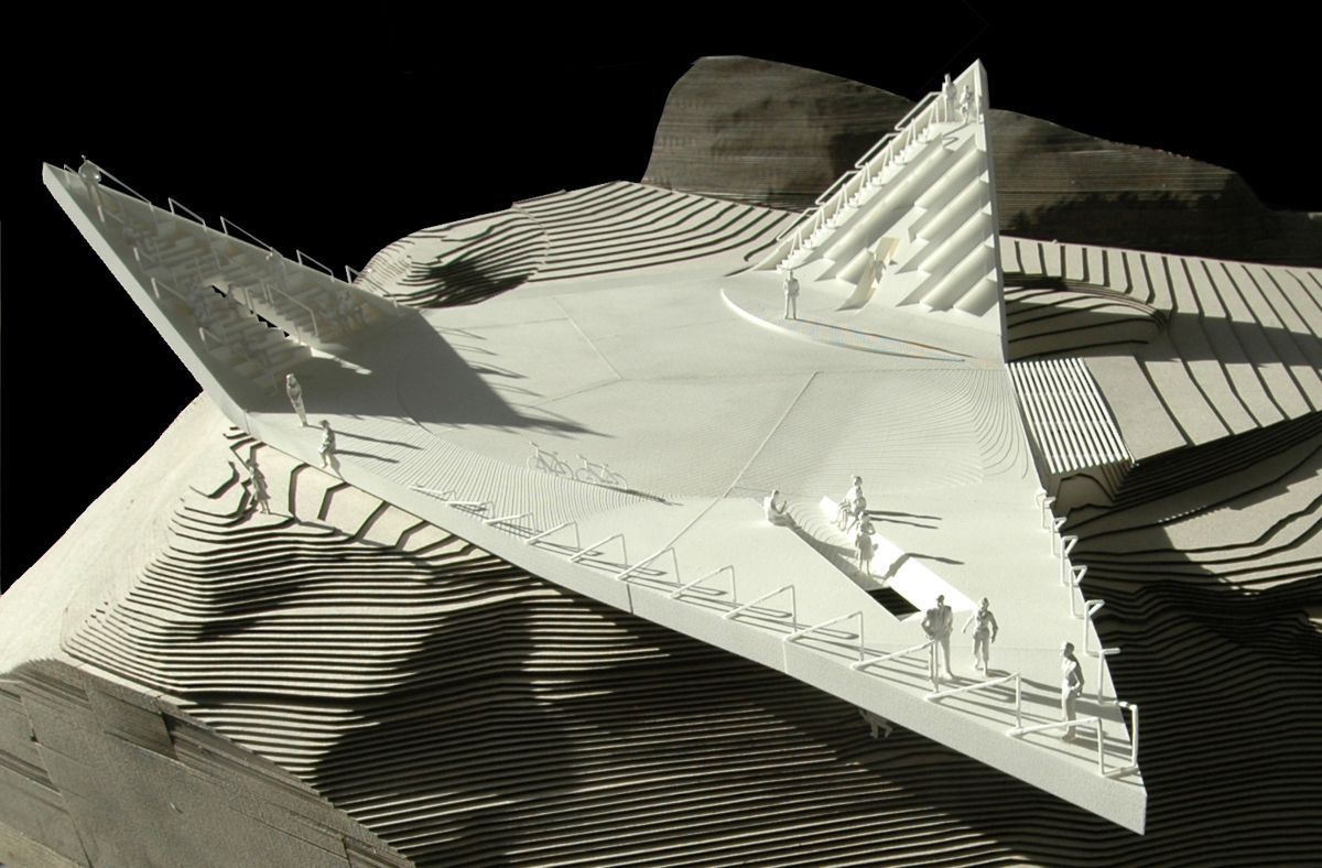 «Utsikten» på Gaularfjellet. Modell og foto: Code arkitektur