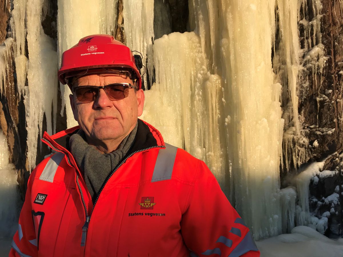 Tore Jan Hansen leder Statens vegvesens prosjekt med sikring av fjellskjæringer langs E18 i Vestfold.