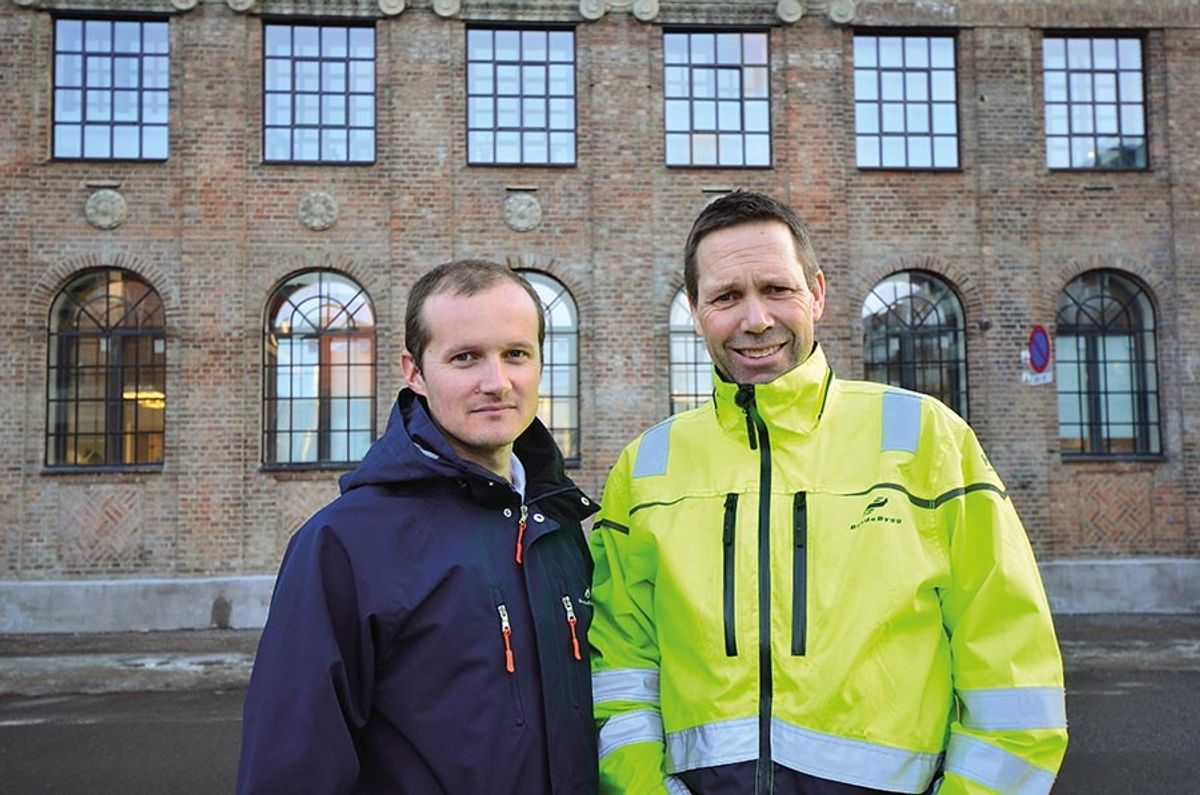 Utviklings- og prosjektsjef Jørgen Fremstad (t.v.) og prosjektleder Bjørn Hauge.