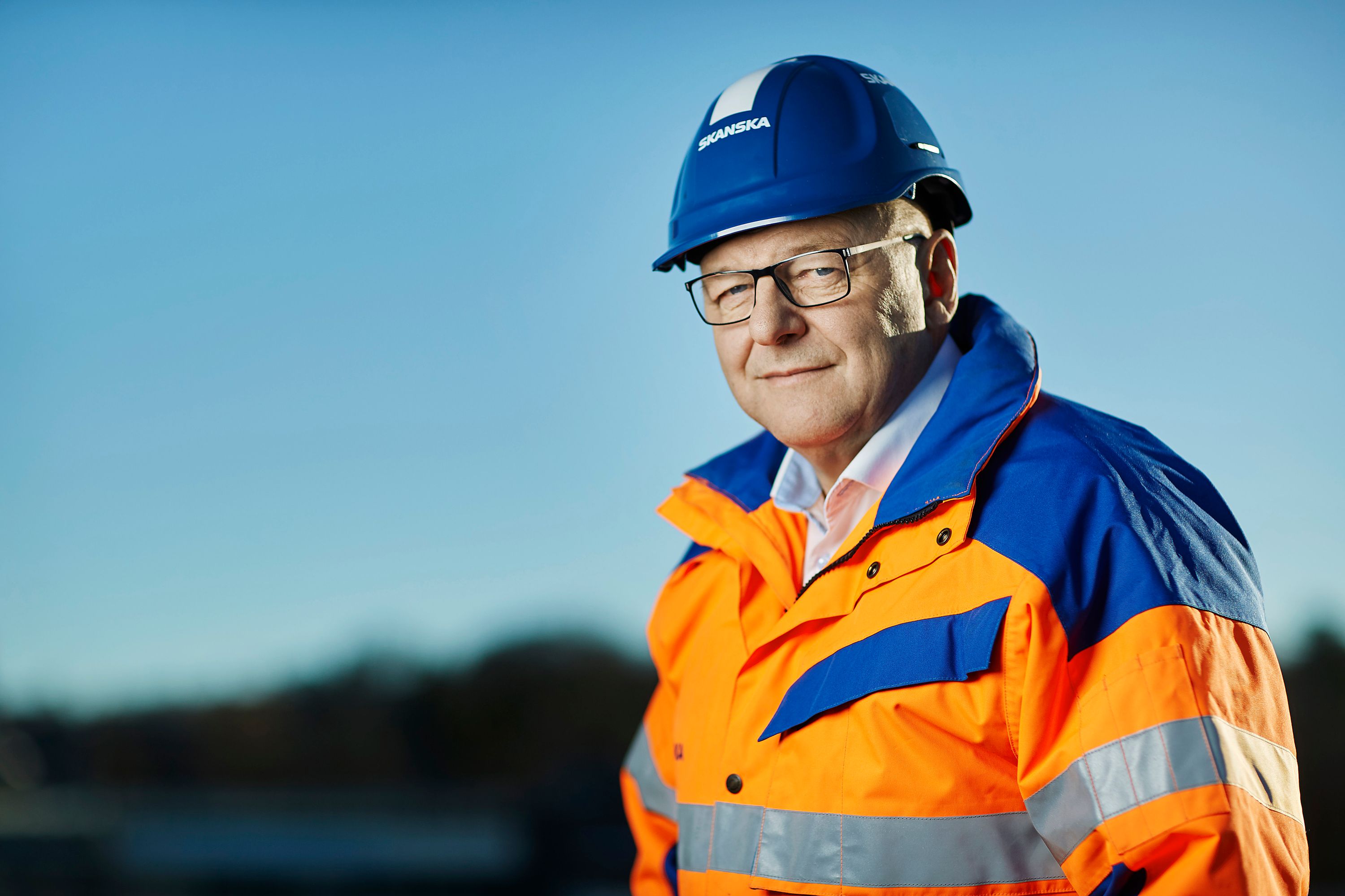 Steinar Myhre, konserndirektør med ansvar for anleggsvirksomheten i Skanska Norge AS. Foto: Skanska