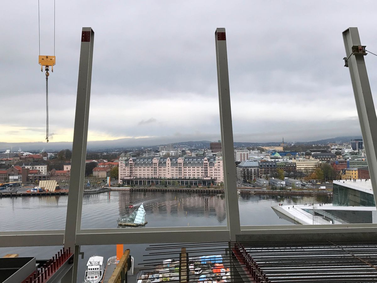 Fra toppen av museet blir det en fantastisk utsikt utover fjorden og byen. Foto: Kultur- og idrettsbygg Oslo KF