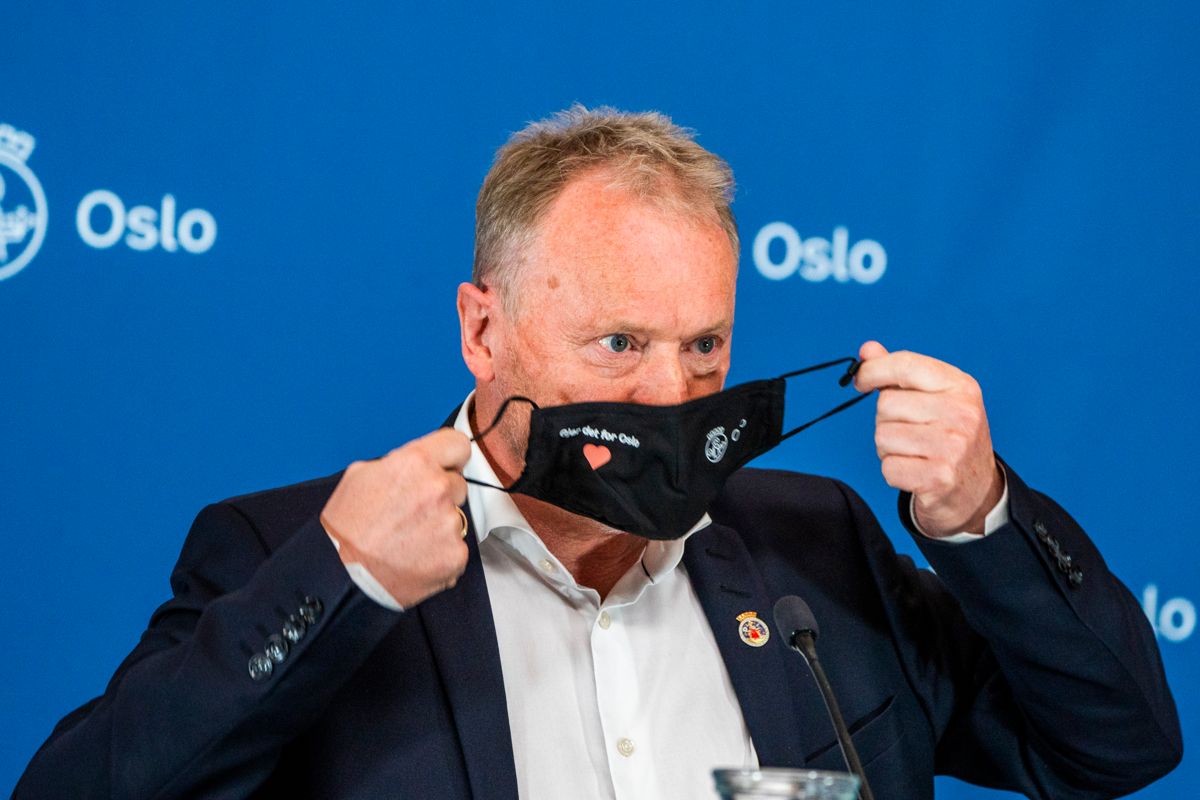 Fungerende byrådsleder Raymond Johansen (Ap) vil fortsette å håndtere koronapandemien i Oslo. Foto: Håkon Mosvold Larsen / NTB