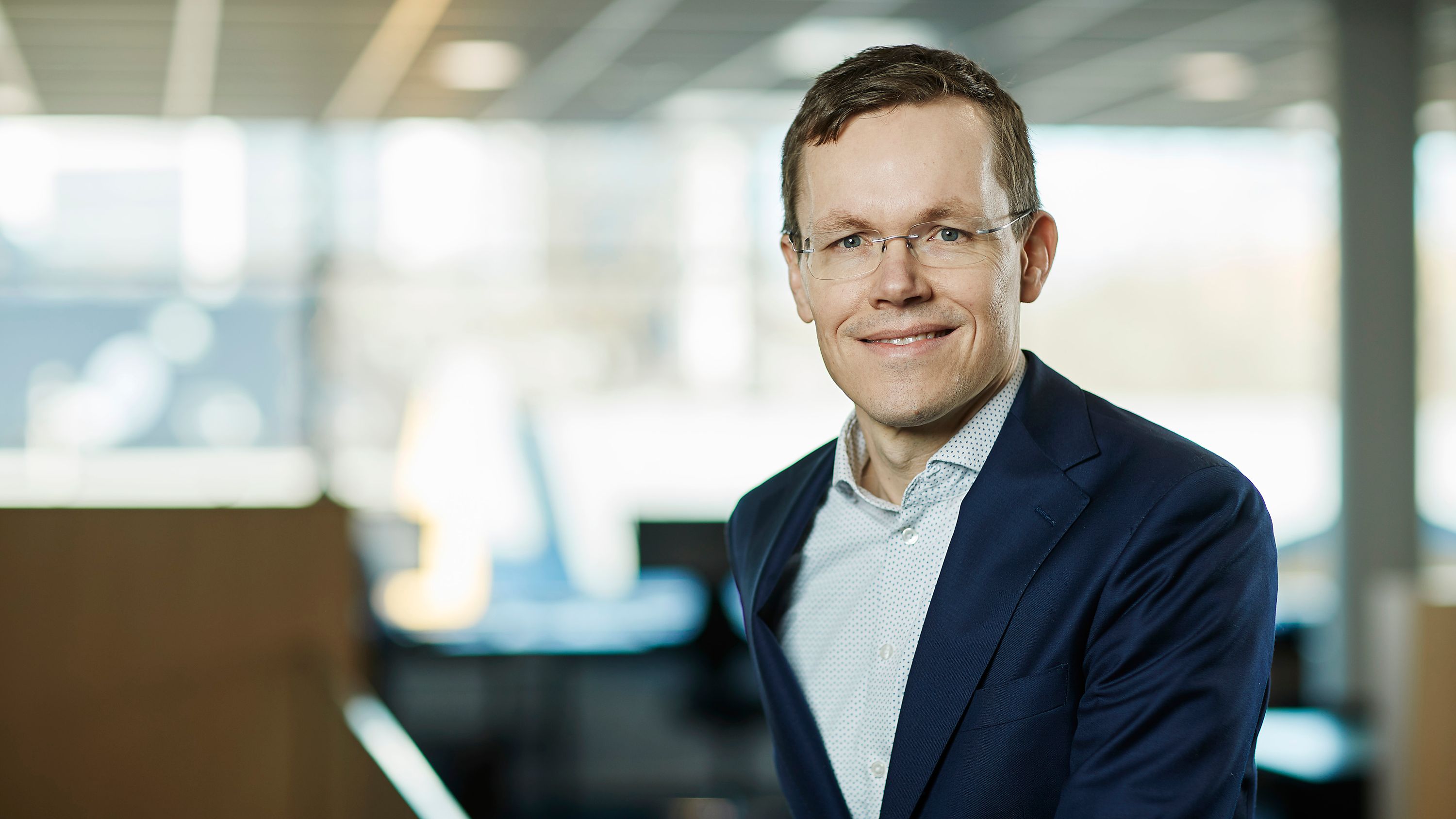 Jo Mortensen, konserndirektør for forretningsområdet Teknologi, Innovasjon og Grønn forretningsutvikling i Skanska Norge. Foto: SKanska