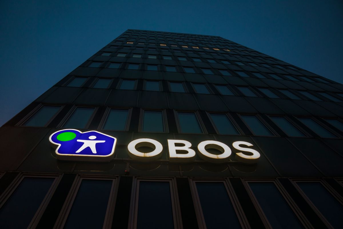 OBOS sitt hovedkontor i Hammersborg Torg i Oslo. Foto: Stian Lysberg Solum / NTB