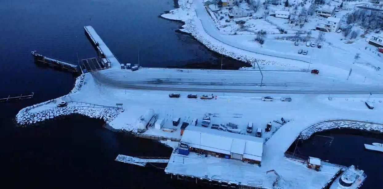 Slik ser fergeleiet ved Kjøpsvik ut i dag. Foto: Statens vegvesen