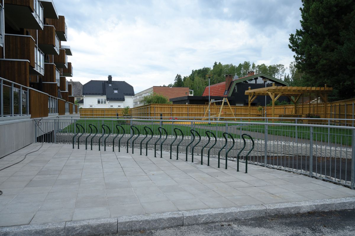 Hønen Terrasse i Hønefoss, 7. august 2021.
Foto: Trond Joelson, Byggeindustrien