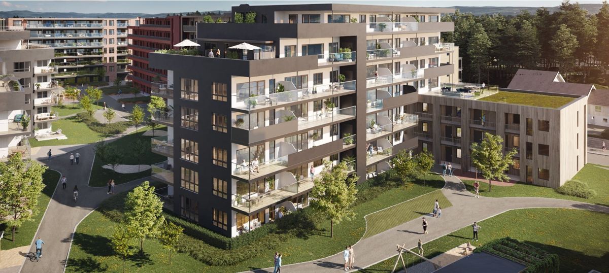 Backe Romerike skal bygge tre nye byggetrinn ved Jessheim Park. Totalt omfatter prosjektet 170 leiligheter.