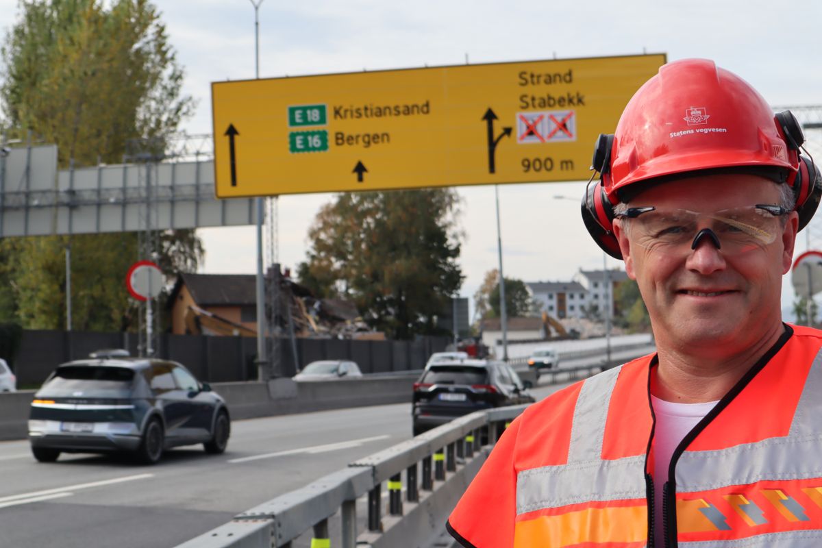 Prosjektsjef Tom Hedalen i Statens vegvesen har så langt klart å holde kostnadene nede ved storprosjektet E18 Vestkorridoren.