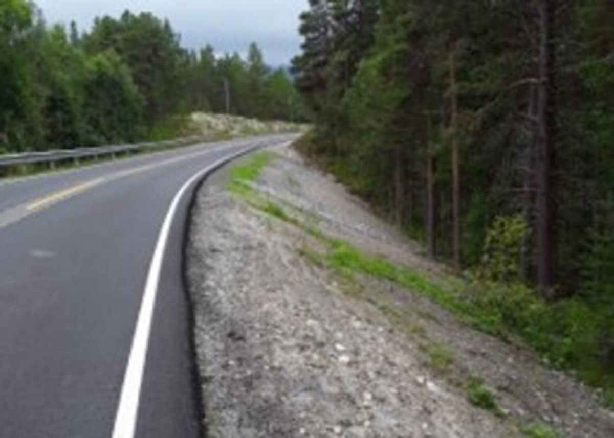 Fylkesveg 30 har i løpet av sommeren blitt utbedret mellom Bergset i Rendalen og Tynset. Foto: Kjetil Strømshoved, Innlandet fylkeskommune