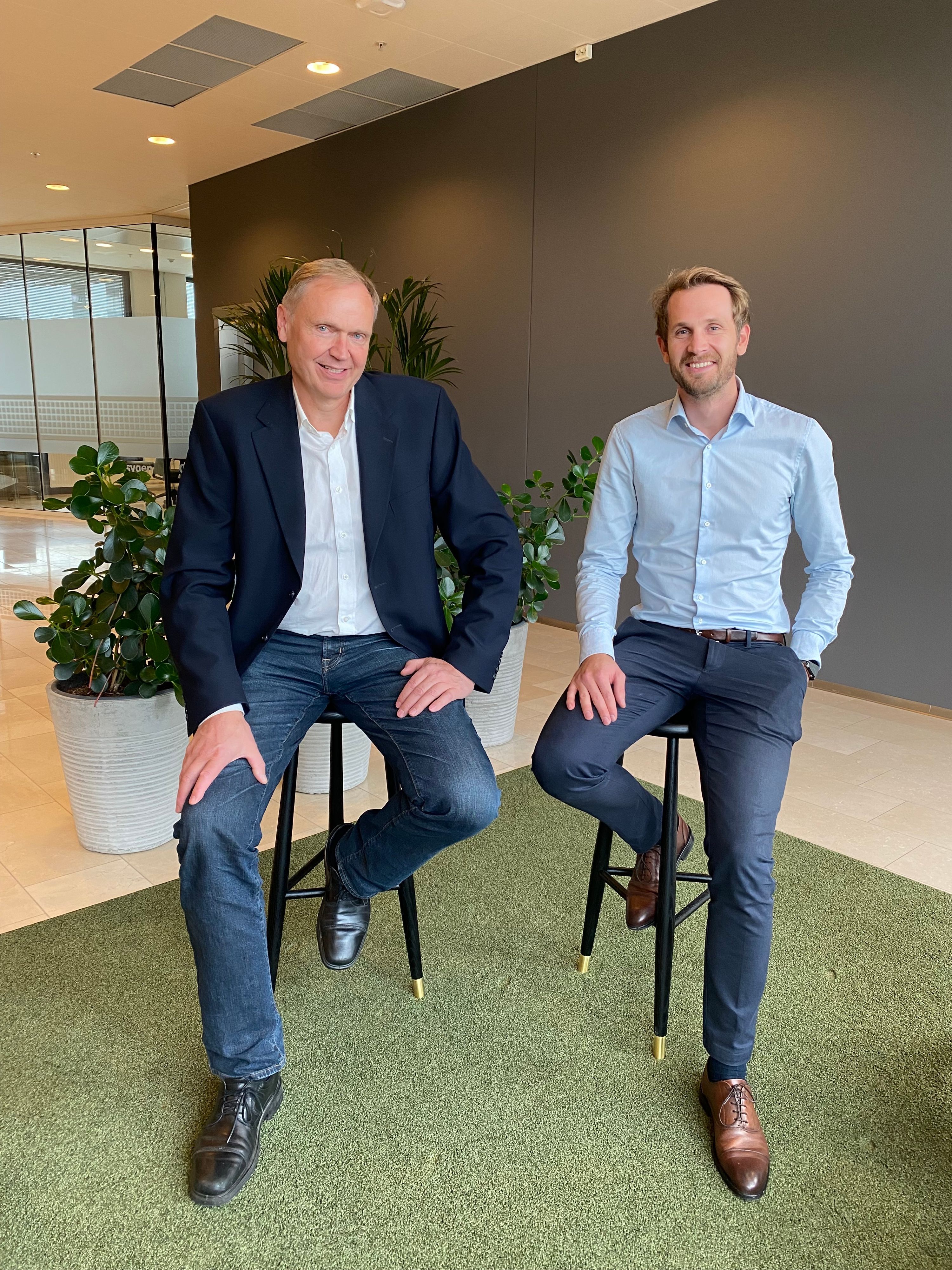 CEO Øivind Aase i Terratec Group og CEO Cato Vevatne i KVS Technologies.
