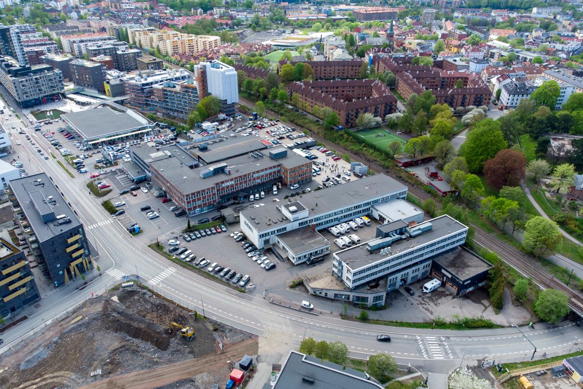 Ensjøveien 3, 5 og 7. Hit skal NRK flytte sitt hovedkontor. Foto: Cornelius Poppe / NTB