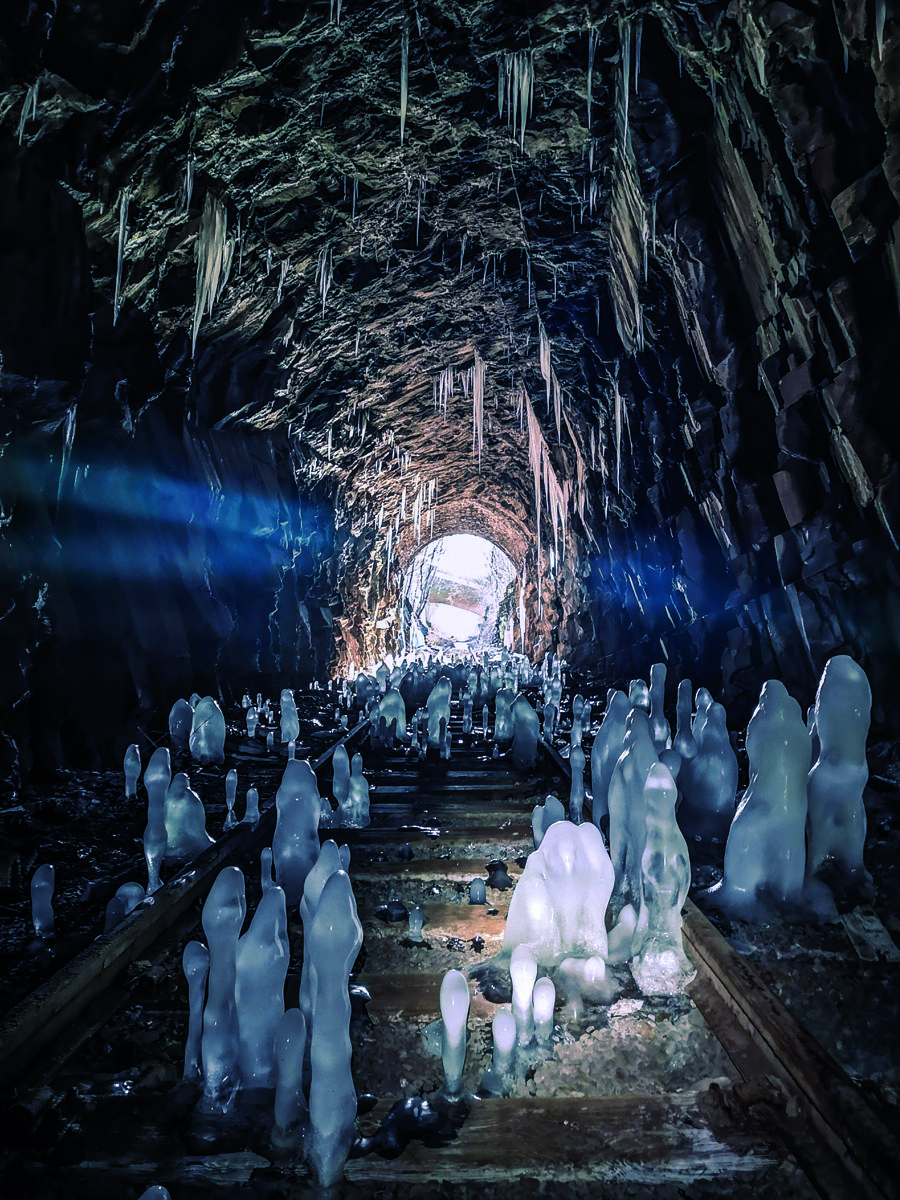 Fra befaring i nedlagt jernbanetunnel i Porsgrunn. Foto: Kari Noer Lilli