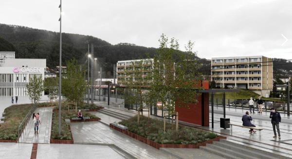 Bybanen til Fyllingsdalen åpner for passasjertrafikk 21. november 2022. Illustrasjon: Mount Visual