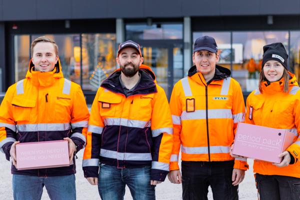 Peab vil nå tilby mensbeskyttelse på alle sine nordiske kontorer og brakker. Foto: Peab