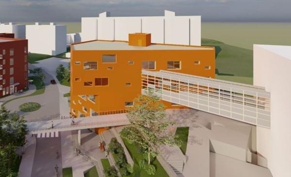 Hovseter skole i Oslo. Illustrasjon: Gasa arkitekter