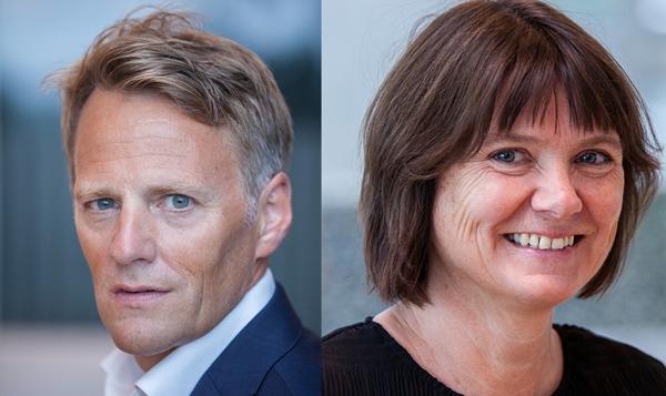 Jøns Sjøgren og Trine Dyrstad Pettersen. Foto: Byggevareindustriens Forening