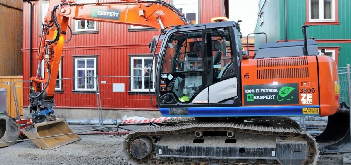 Oslo kan nå målet om utslippsfrie anleggsplasser før tiden. Foto: Oslo kommune