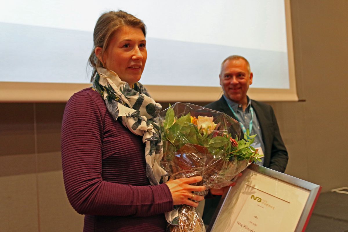 Nina Plünneke Borvik fikke Betongforeningens innsatspris.