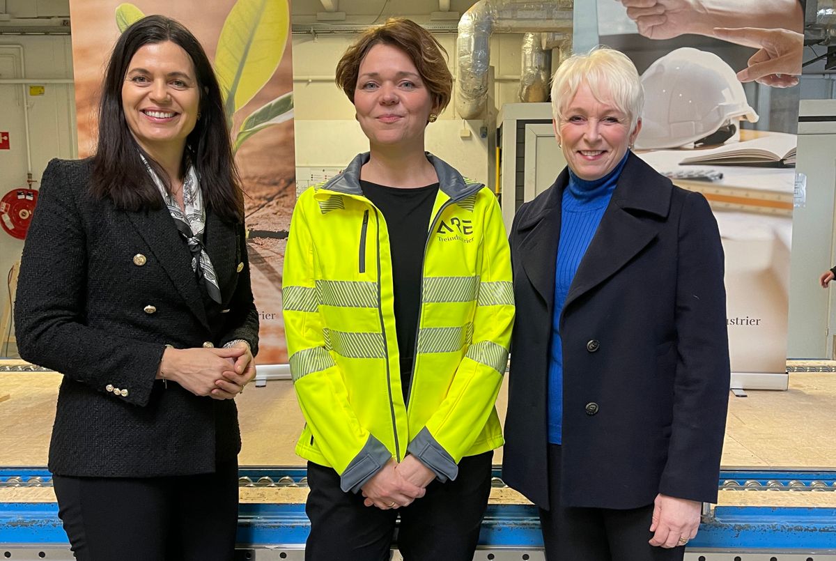 Nina Solli, Marthe Lie og Heidi Finstad. Foto: Treindustrien