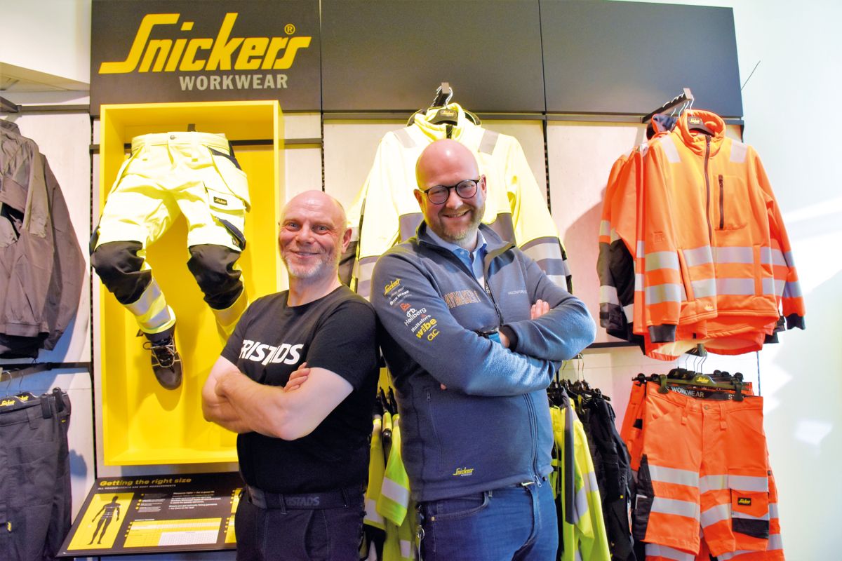Andreas Ytterdal i Snickers Workwear og Ole Petter Opprann i Fristads AB sier det er flere forskjeller mellom svensk og norsk arbeidskultur.