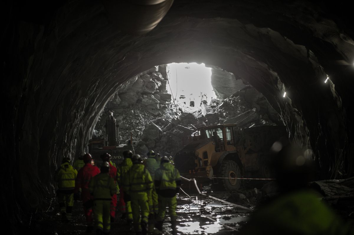 Væretunnelen er én av tre tunneler på E6-prosjektet som går fra Ranheim til Værnes. Også Stavsjøfjelltunnelen og Helltunnelen skal få doble løp. Foto: Nye Veier
