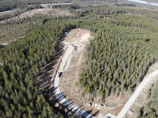 Byggingen av tre vindparker på Skallberget, Utterberget og i Tjärnäs i Dalarna starter i april 2022. Foto: AF Gruppen