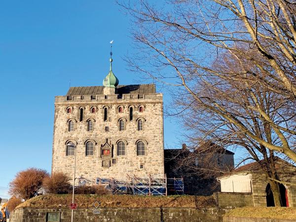 Rosenkrantztårnet i Bergen er blitt rehabilitert i over fem år. Alle foto: Privat