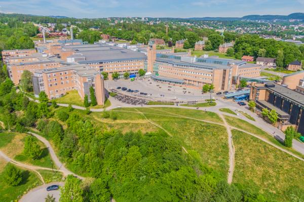 Rikshospitalet og Gaustad sykehus i Oslo. Foto: Stian Lysberg Solum / NTB