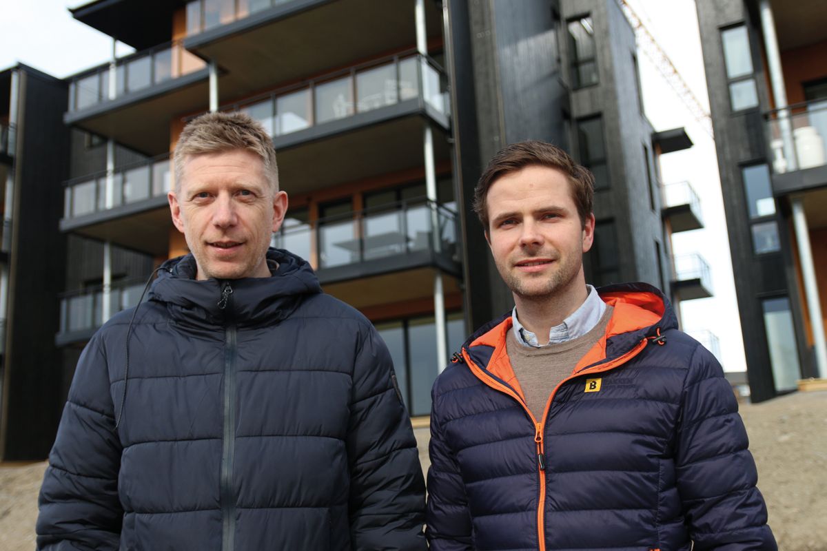 Prosjektleder Harald Holtet i Backe Prosjekt (t.v) og prosjektleder Erik J. Persheim i Martin M. Bakken.