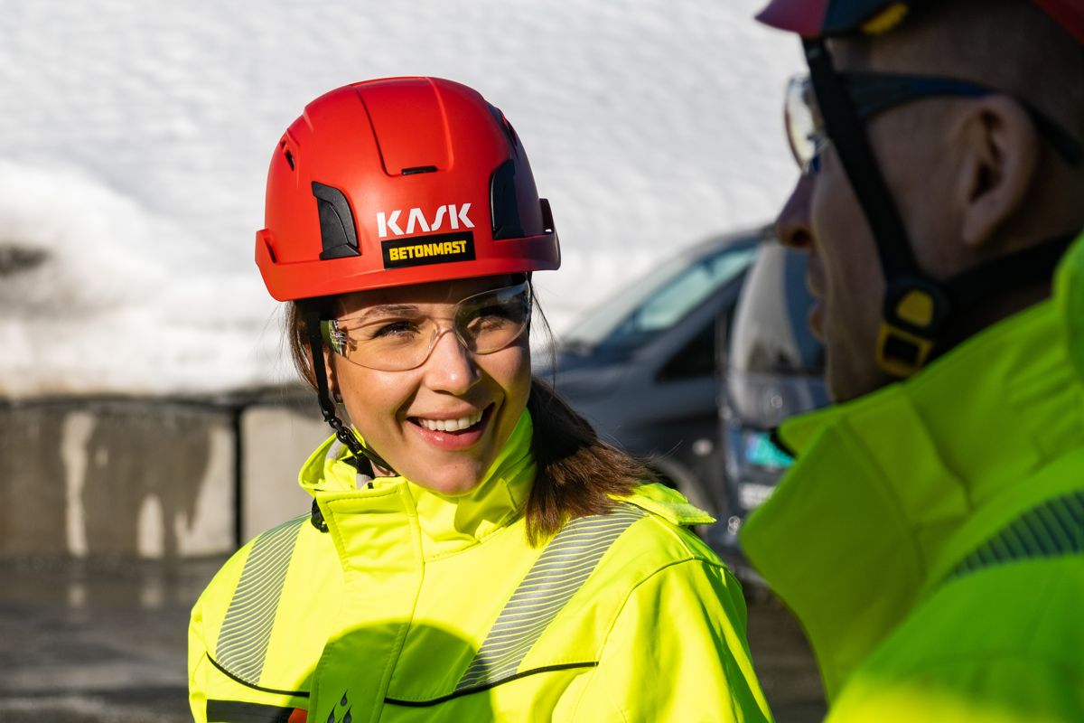 Miljøsjef Siv Tallang-Vold i Betonmast. Foto: AF Gruppen/Aleksander Jacobsen