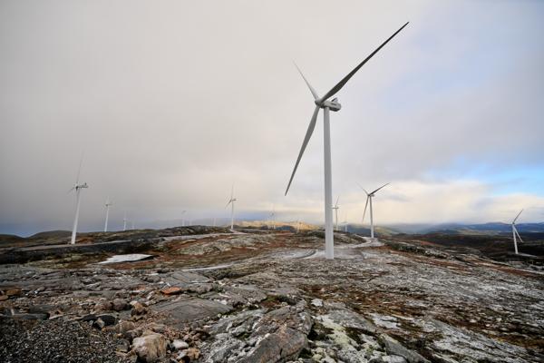 Roan vindpark i Åfjord kommune i Trøndelag. Arkivfoto: Ole Martin Wold / NTB